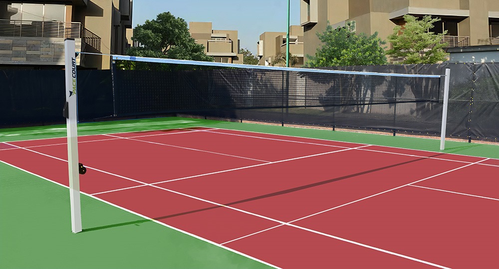 synthetic badminton courts