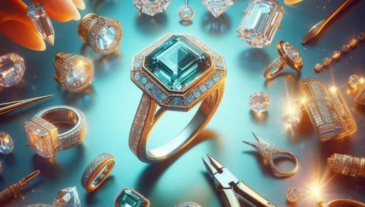Emerald cut fake diamond ring