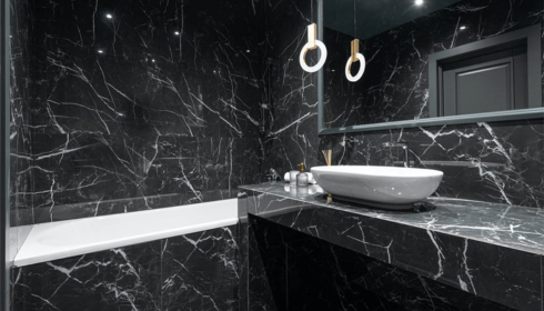Nero Marquina marble